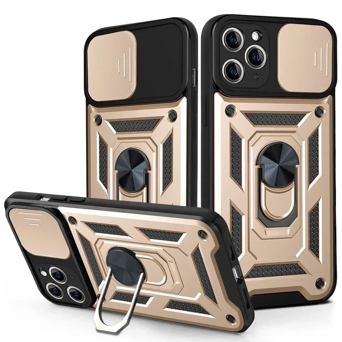 Camera Lens Protector - Yeni Kaydırmalı Kamera Lens Standlı Telefon