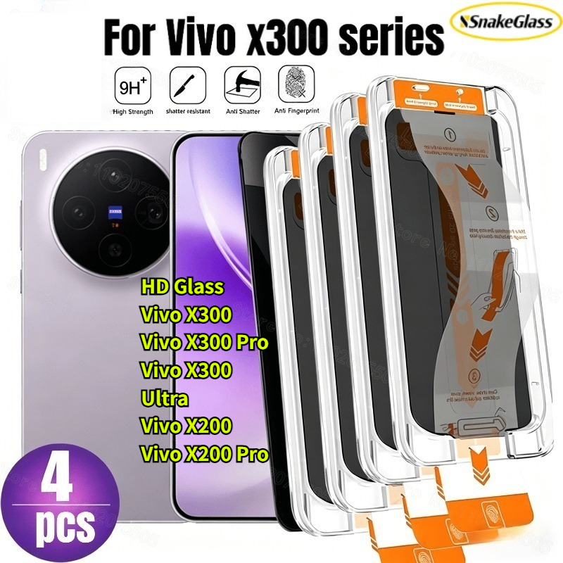 Vivo X200 - 4 adet Yüksek Çözünürlüklü Temperli Cam