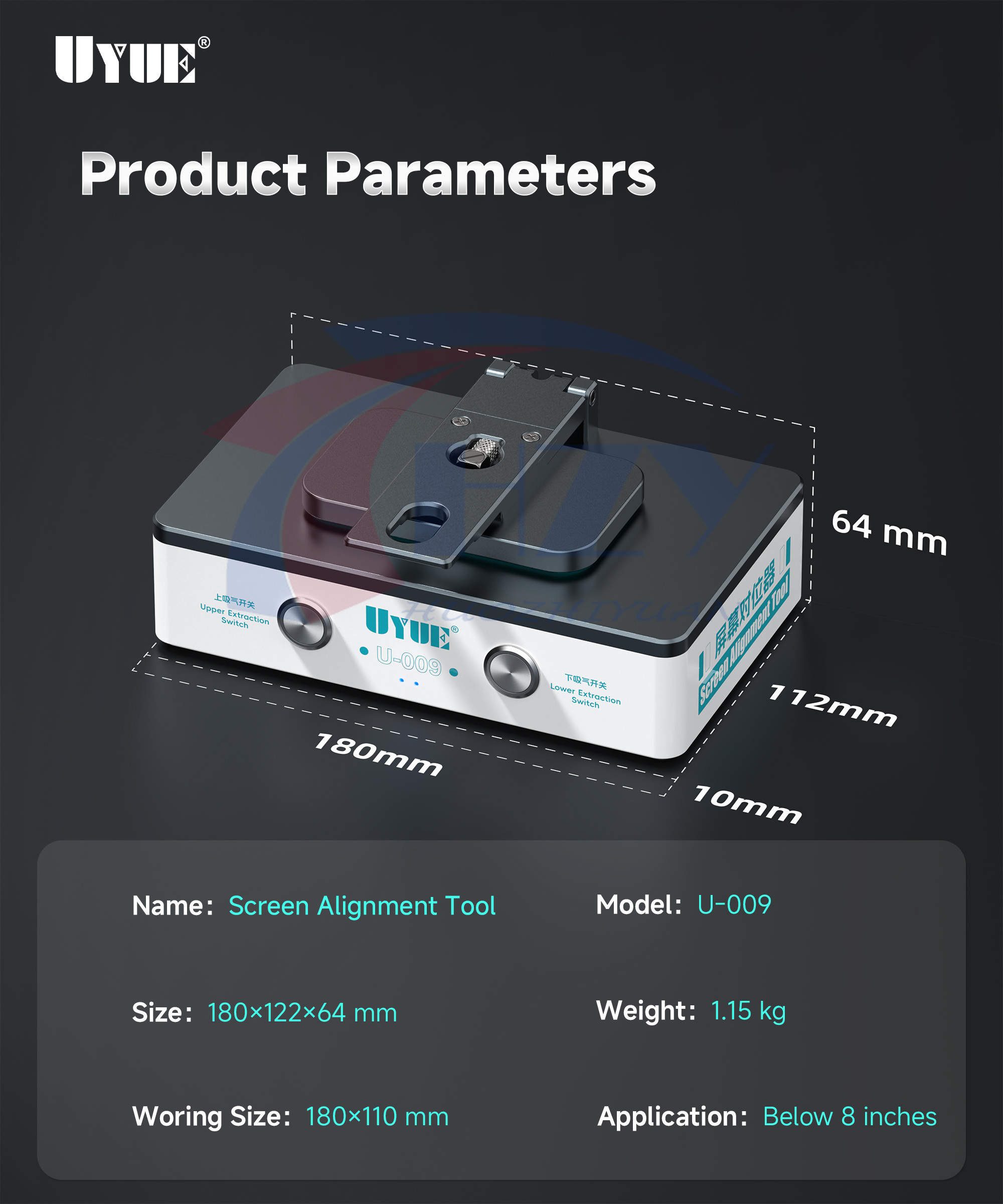 UYUE U009 Ekran Hizalama Aleti - Screen Alignment Tool incelemesi ve fiyatı